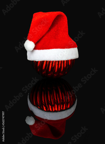 New Year's toy on a black background