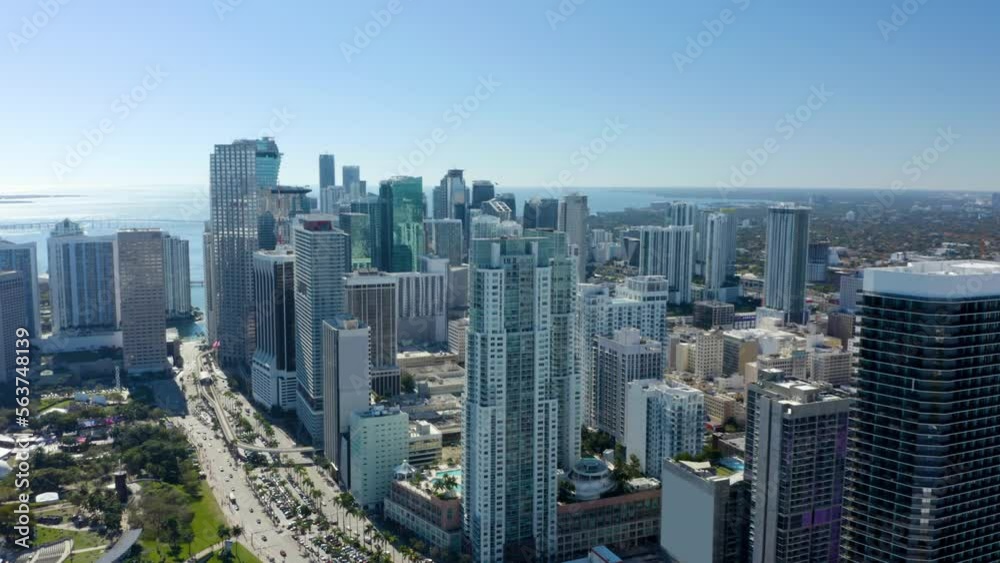 Aerial drone city tour 4k Miami. Drone View Downtown Miami. Aerial over Miami Beach, FL and Ocean Drive. Aerial drone footage flying directly above a city. Aerial drone city tour 4k Miami. Drone View Downtown Miami. Aerial over Miami Beach, FL and Ocean Drive. Aerial drone footage flying directly above a city.