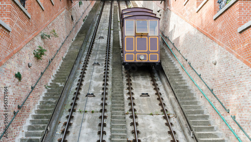 Photography Budapest castle funicular, Budapest, Hungary