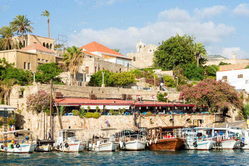 Boats at Byblos harbor, Jbeil, Byblos, Lebanon