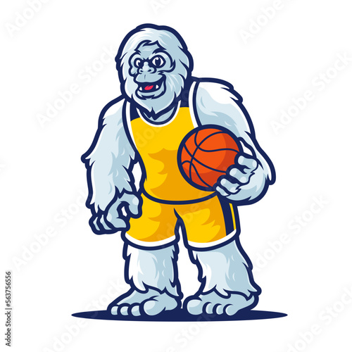 Sasquatch bigfoot cartoon character mascot