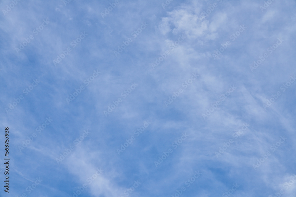 Beatiful blue sky with clouds on a sunny day