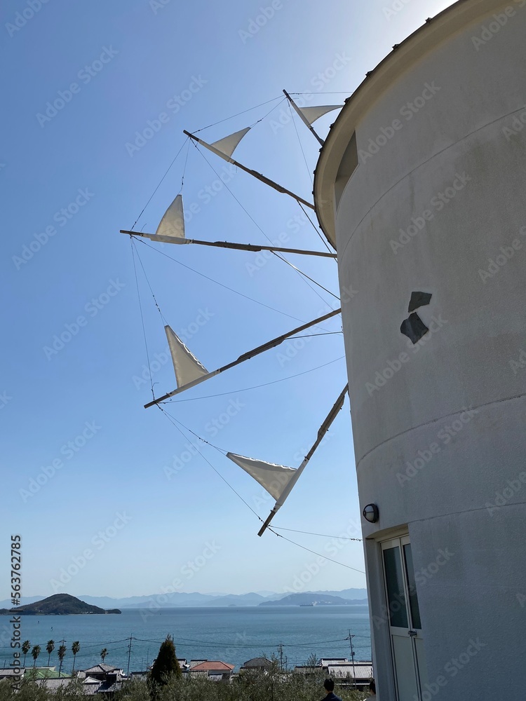 windmill on the roof