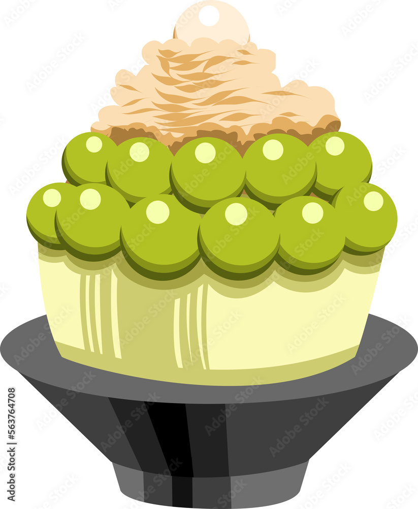 bingsu png graphic clipart design Stock Illustration | Adobe Stock