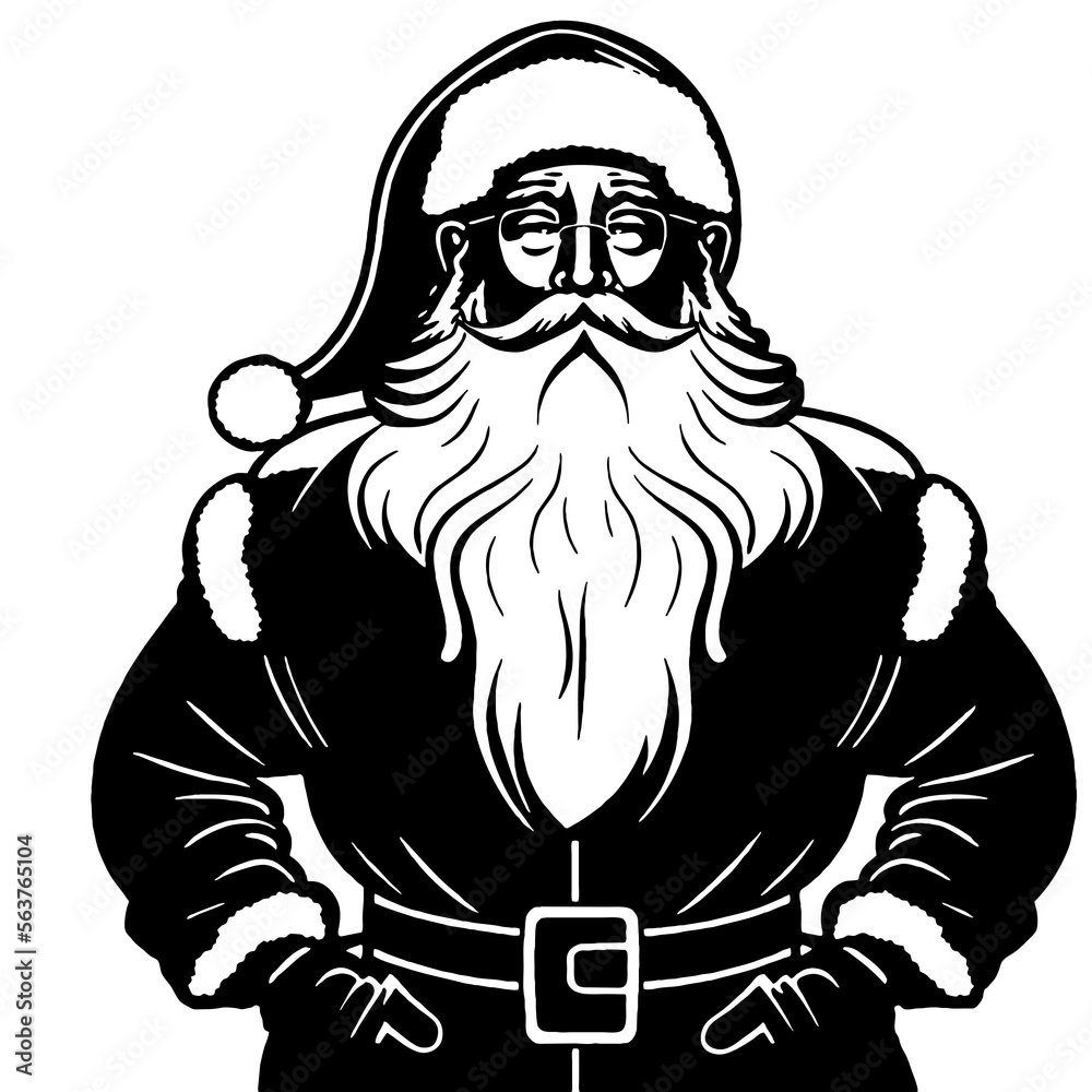 Fototapeta premium Santa PNG Sublimation