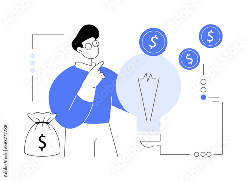 Intellectual capital abstract concept vector illustration.