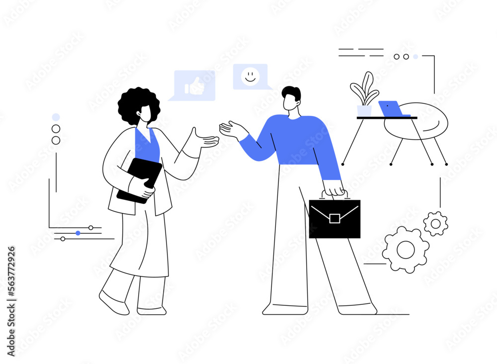 New team members abstract concept vector illustration. New team members abstract concept vector illustration.