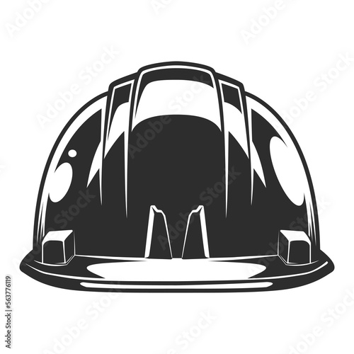 Business builder hard hat from new construction and remodeling house in vintage monohrome style illustration
