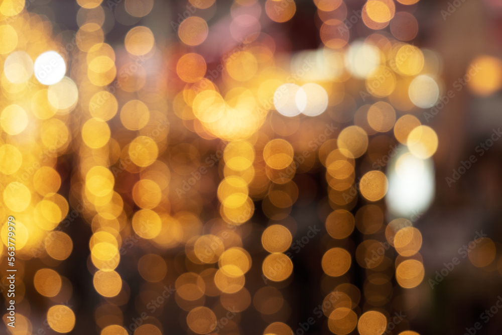 Gold bokeh abstract background for design