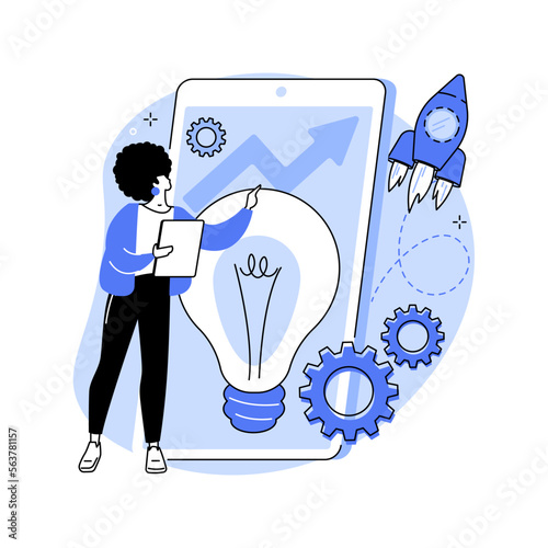 Idea management abstract concept vector illustration.