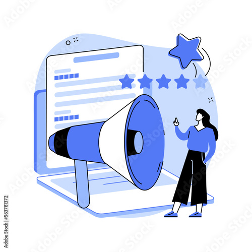 Brand reputation abstract concept vector illustration.