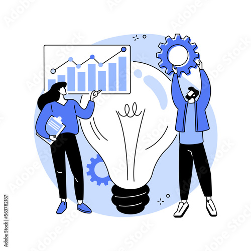 Vision statement abstract concept vector illustration.