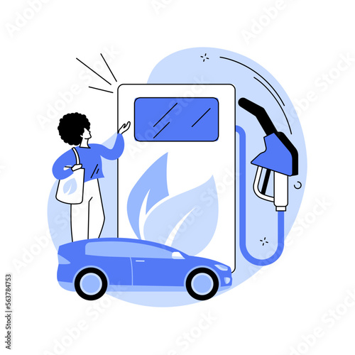 Alternative fuel abstract concept vector illustration.
