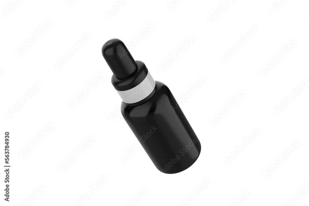 Dropper Bottle Mockup Isolated On White Background. 3d illustration Dropper Bottle Mockup Isolated On White Background. 3d illustration