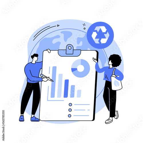 Reduce Reuse Recycle abstract concept vector illustration.