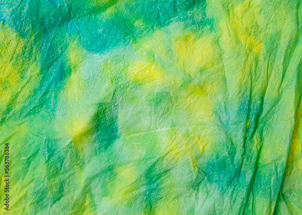 Summer watercolor background. Abstract artistic wallpaper. Wrinkled paper texture