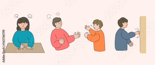 苛立ち・怒りのイラスト