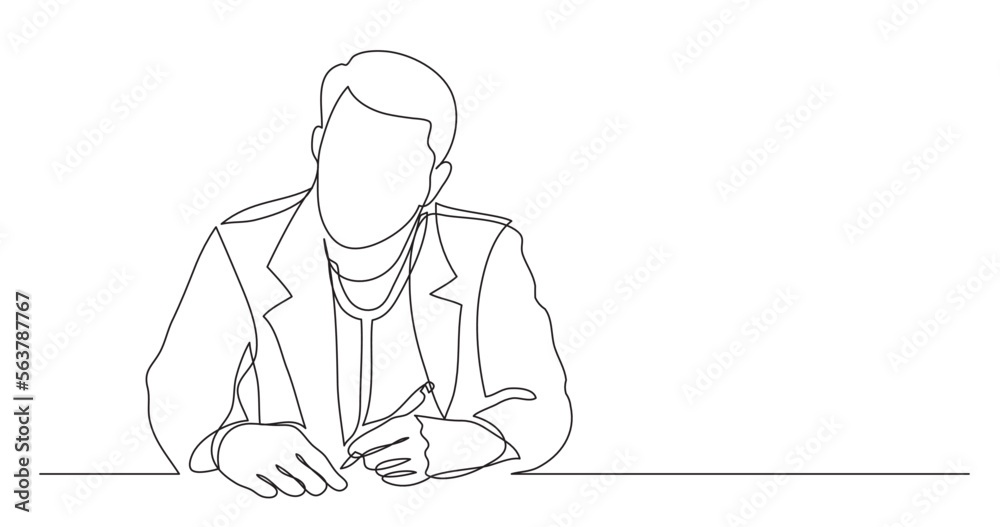 continuous line drawing vector illustration with FULLY EDITABLE STROKE of hospital doctor healthcare professionals continuous line drawing vector illustration with FULLY EDITABLE STROKE of hospital doctor healthcare professionals