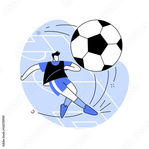 Soccer abstract concept vector illustration.
