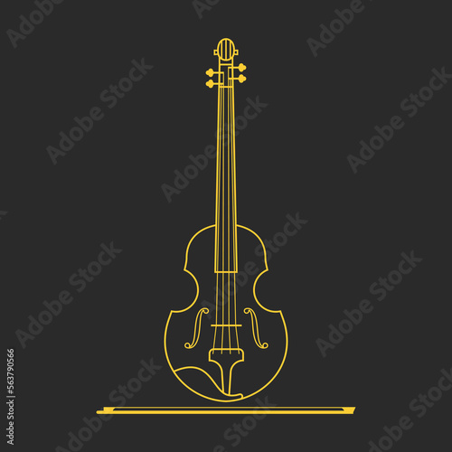 Violin illustration vector