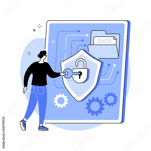 Rights of access abstract concept vector illustration.