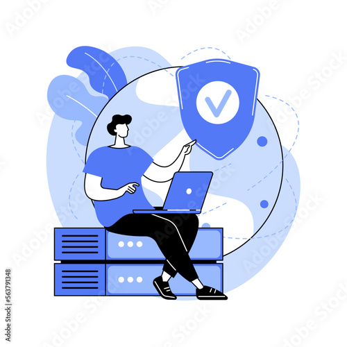 Proxy server abstract concept vector illustration.