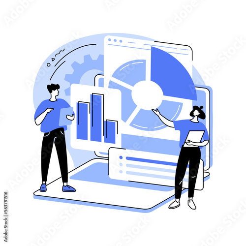 Business analysis abstract concept vector illustration.