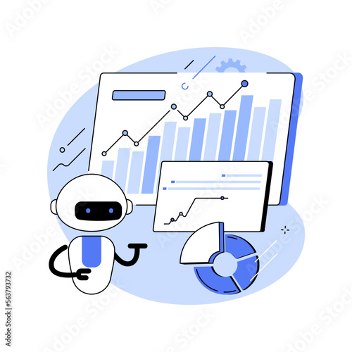 Robotic process automation abstract concept vector illustration.