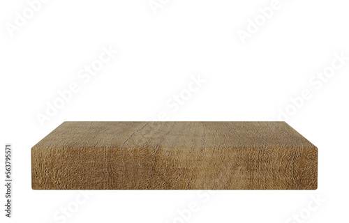 3d wooden stage podium.