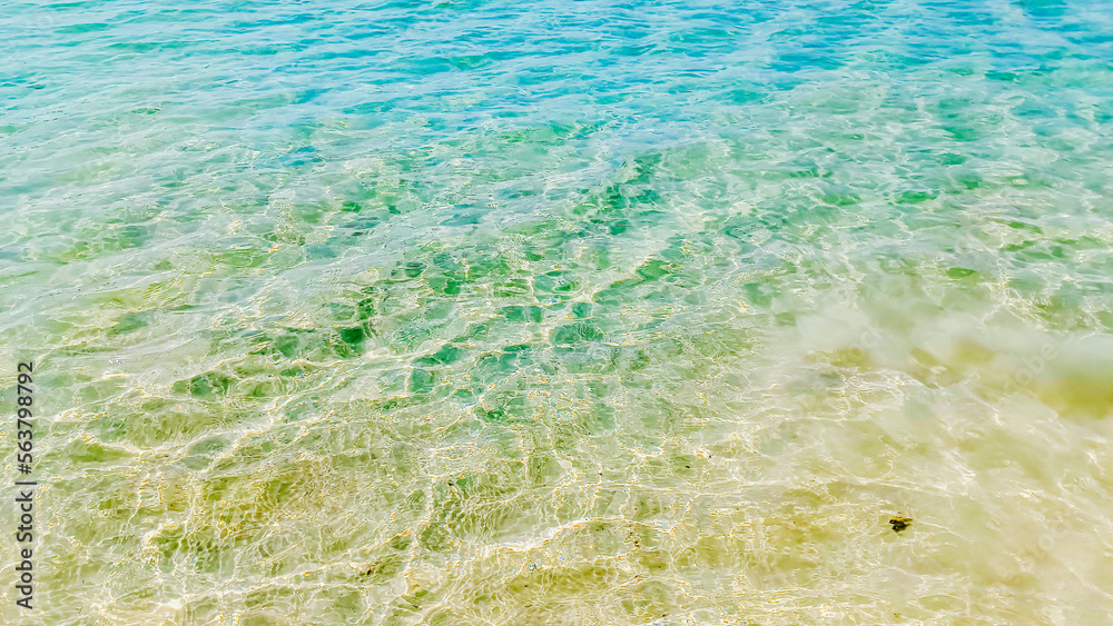 Fototapeta premium surface of blue, background of water in sea.