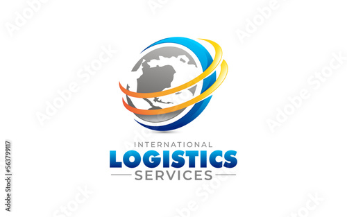 Illustration graphic vector of logistics and delivery services company logo design template
