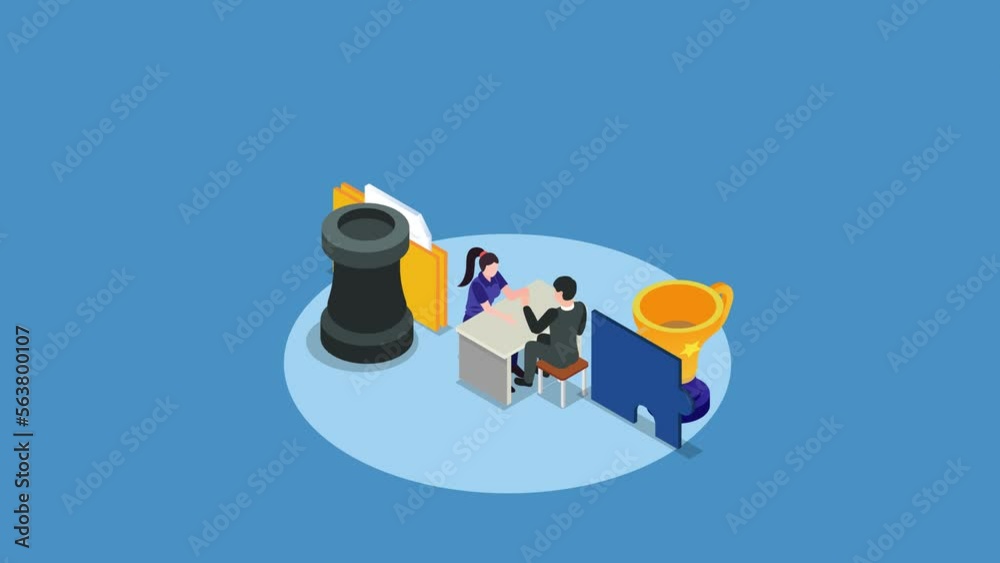 Businessman and woman Arm wrestling Businessman and woman Arm wrestling