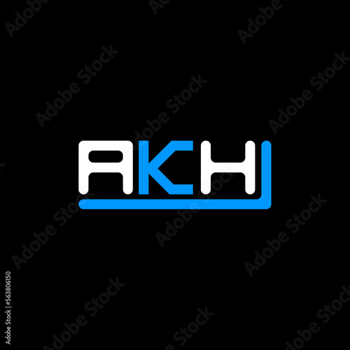 AKH letter logo creative design with vector graphic, AKH simple and modern logo. photo