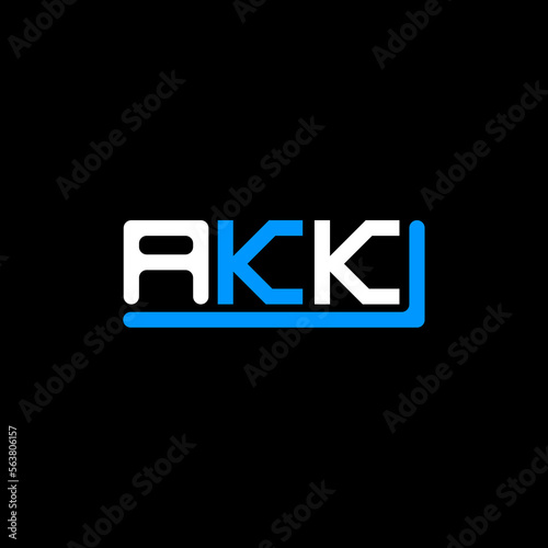 AKK letter logo creative design with vector graphic, AKK simple and modern logo. photo