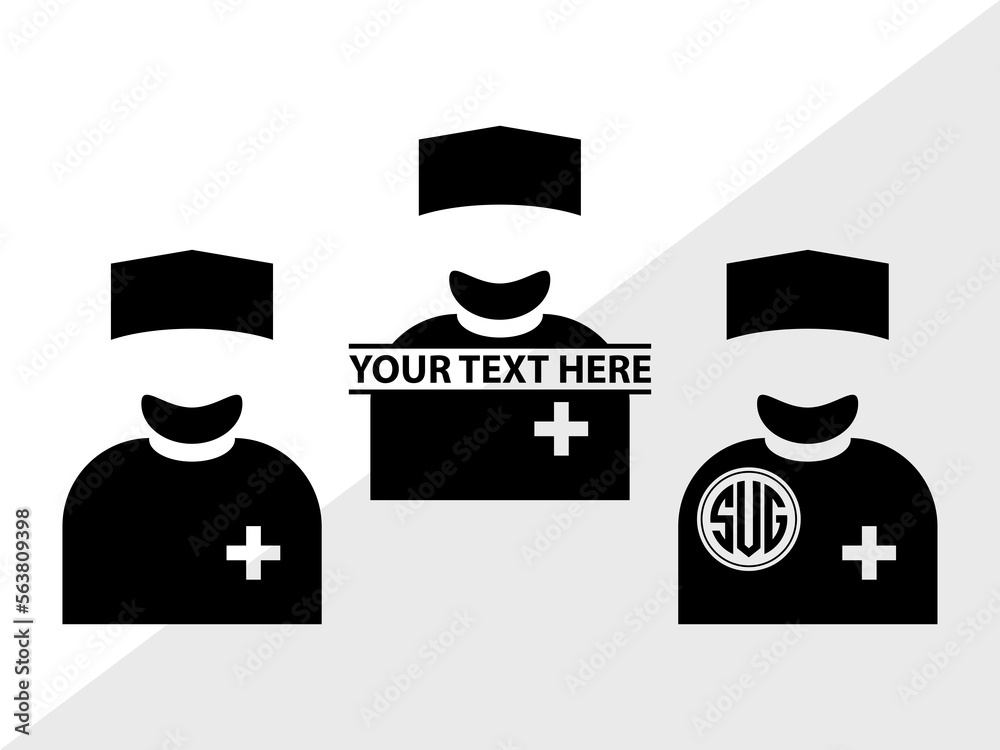 Medical Symbol Monogram, Medical Symbol Silhouette, Medical Symbol SVG