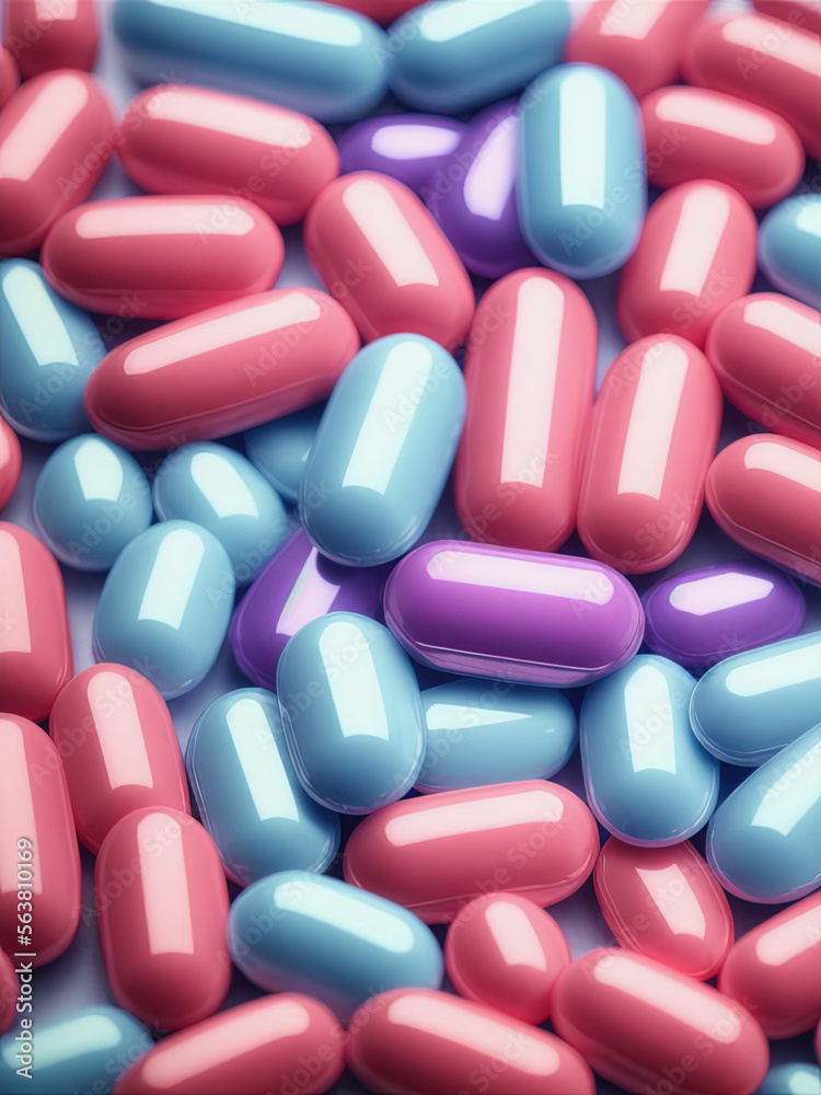 Multicolored tablets. Generative AI Multicolored tablets. Generative AI