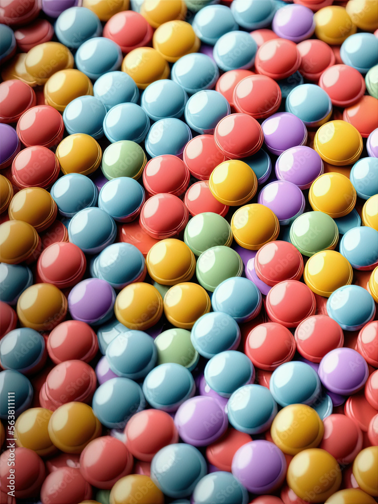 Multicolored tablets. Generative AI Multicolored tablets. Generative AI