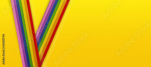 Lesbian, gay, bisexual, and transgender flag. Rainbow pride flag of LGBT organization, stripes lines, diversity concept wallpaper  photo