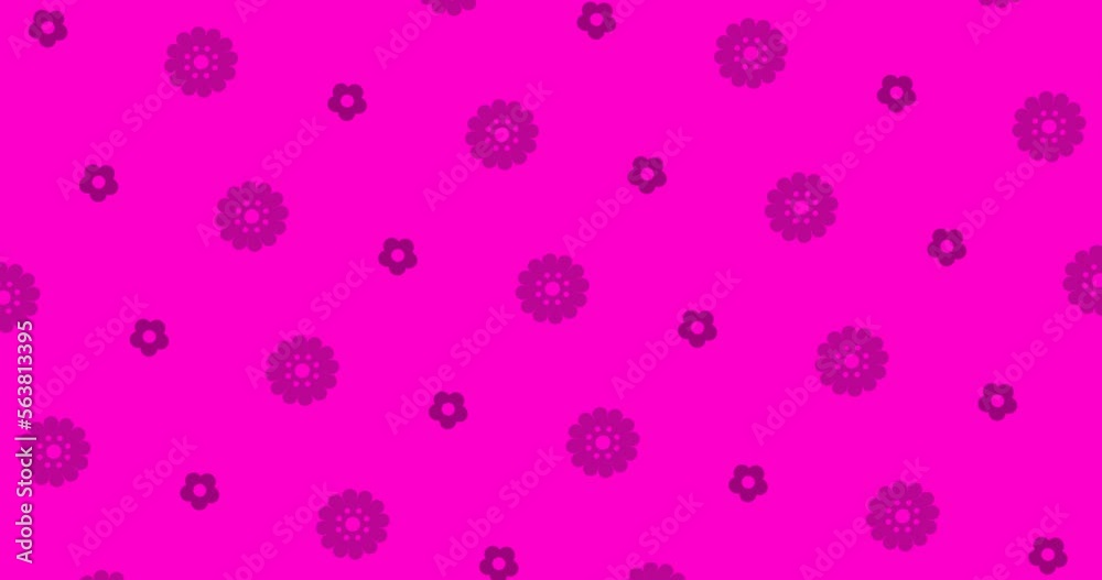 pink flower dot pattern background animation pink flower dot pattern background animation