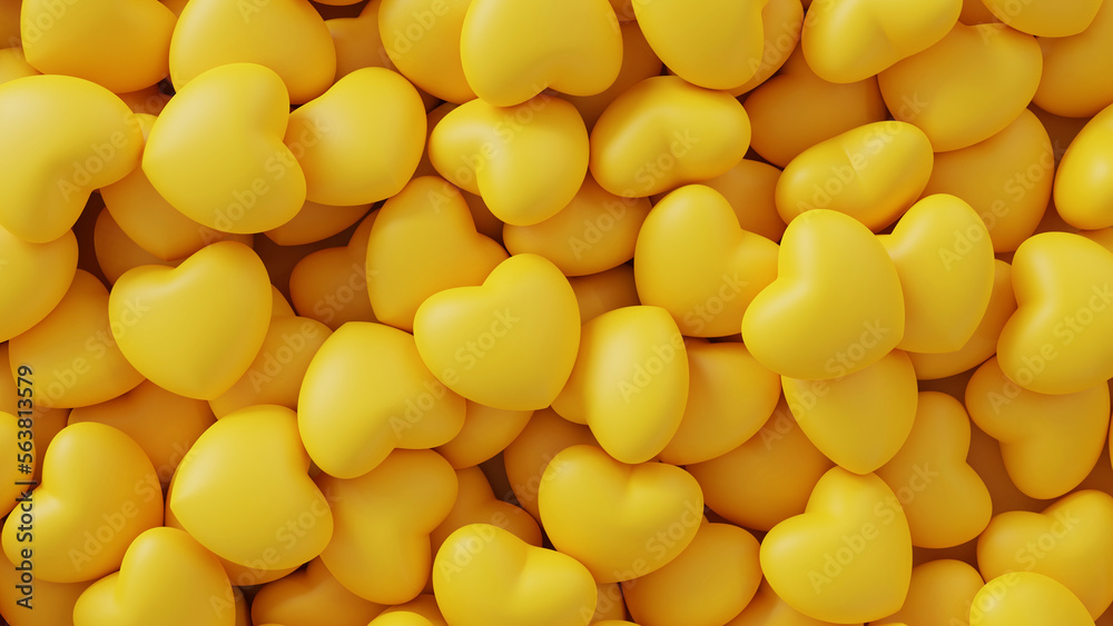 Pile of yellow hearts.Happy valentine day concept. Pile of yellow hearts.Happy valentine day concept.
