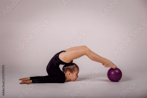 girl, rhythmic gymnastics, beautiful sport, little gymnast, exercises, body flexibility, future champion