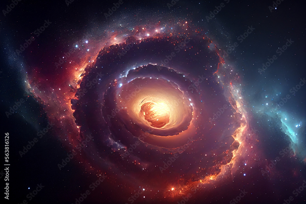 beautiful galaxy wallpaper background. abstract graphic design. 