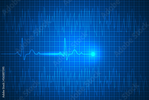 heartbeat and pulse lines abstract. Healthcare and diagnosis technology background. 
