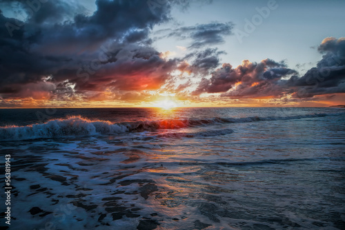 Obraz na płótnie Beautiful sunset Coastline Western Australia w salonie