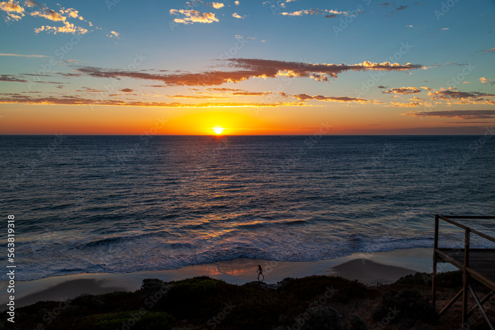 Beautiful sunset Coastline Western Australia