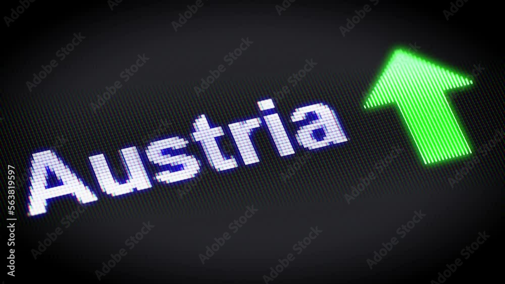 Progress in Austria. 3d Illustration.