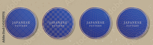 和風素材　和柄テンプレート　背景　見出し　豪華　和　季節　和菓子　和食　メニュー　カタログ　短冊