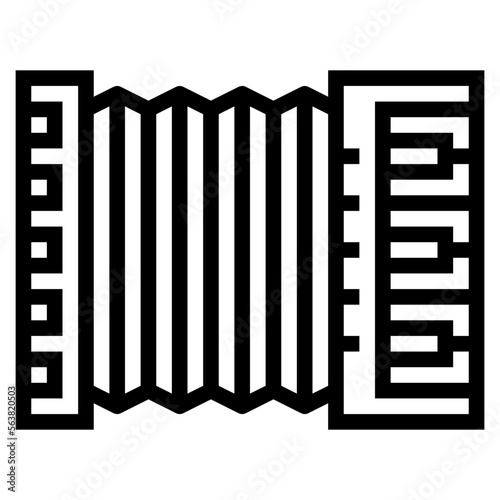 accordion line icon style