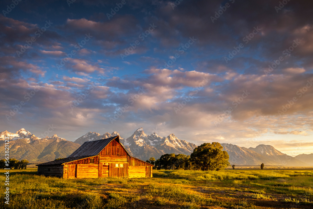 Mormon Row barn in the Grand Teton National Park
