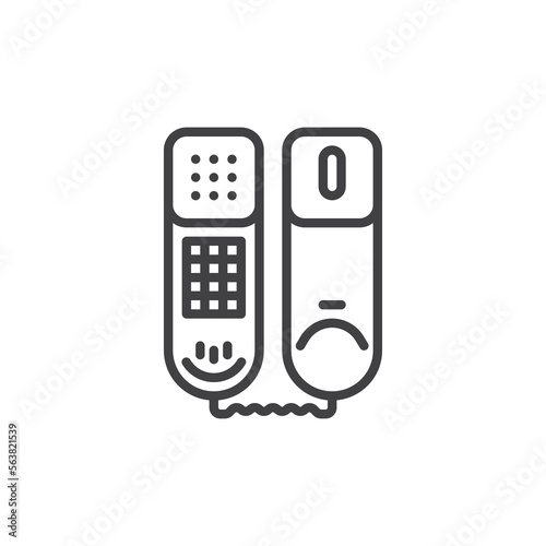 Touch tone phone line icon